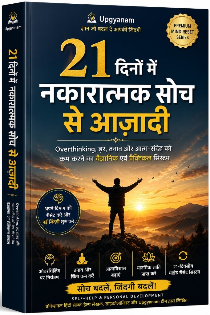 21 दिनों में नकारात्मक सोच से आज़ादी Cover